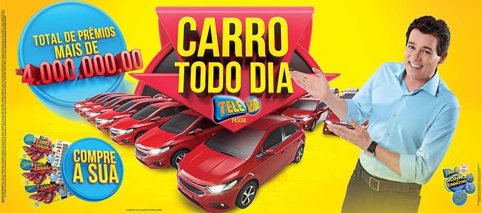 tele sena de páscoa carro todo dia